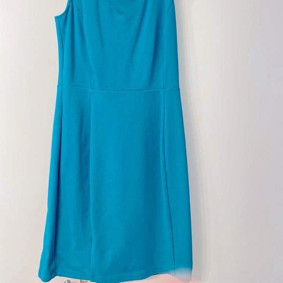 Riona Ponte Knit Dress (teal; size small) - Picture 6 of 6
